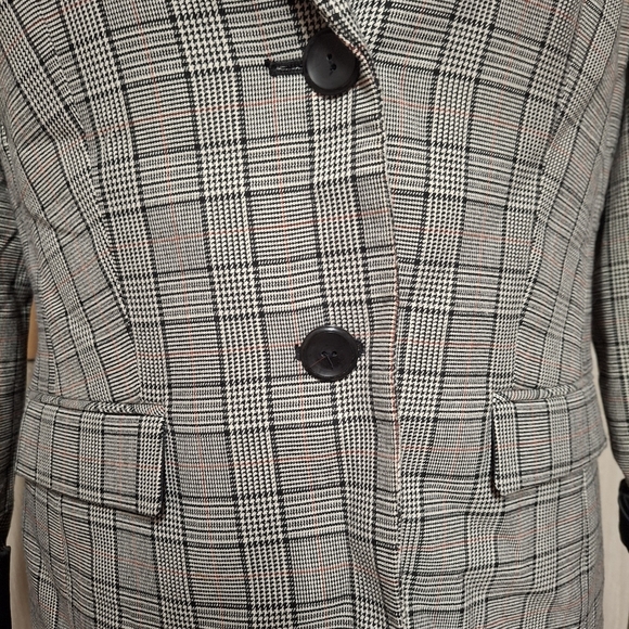 💋Nine West Women's Black and White Checkered Blazer💋 - Picture 7 of 7